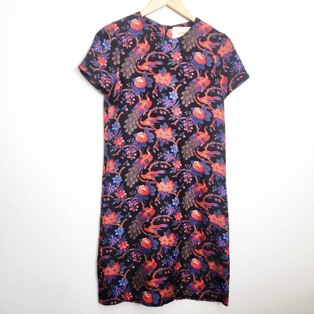 La DoubleJ Mini Swing Dress in Pavone XS